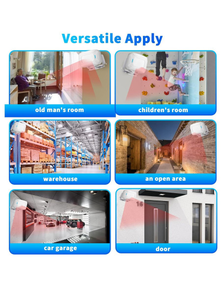Alarma de Timbre de Puerta Elecphbo con Sensor de Movimiento