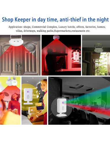 Alarma de Timbre de Puerta Elecphbo con Sensor de Movimiento