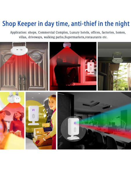 Alarma de Timbre de Puerta Elecphbo con Sensor de Movimiento