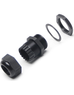 Pasacables M32 Fielect 2 Pcs Negro Impermeable 18-25mm 2