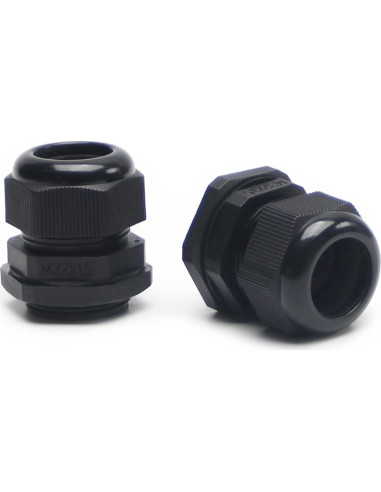 Pasacables M32 Fielect 2 Pcs Negro Impermeable 18-25mm