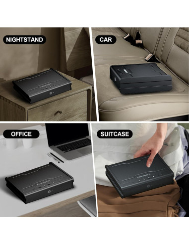 Caja Fuerte Biométrica PINEWORLD para Pistolas con APP 34x27cm