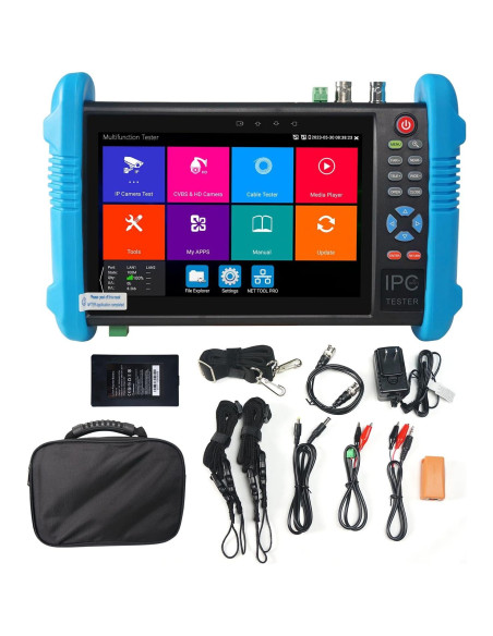 Probador de Cámara IP 8K WANLUTECH 7" PoE CCTV RJ45