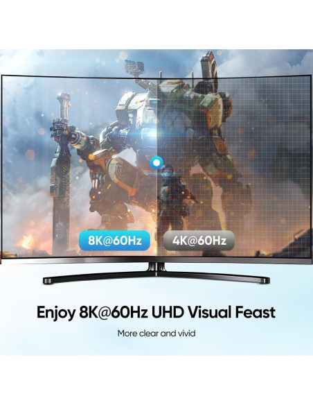 Interruptor HDMI 3 en 1 TAILAIERA 8K@60Hz con Control Remoto