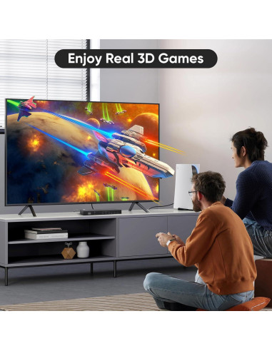 Interruptor HDMI 3 en 1 TAILAIERA 8K@60Hz con Control Remoto