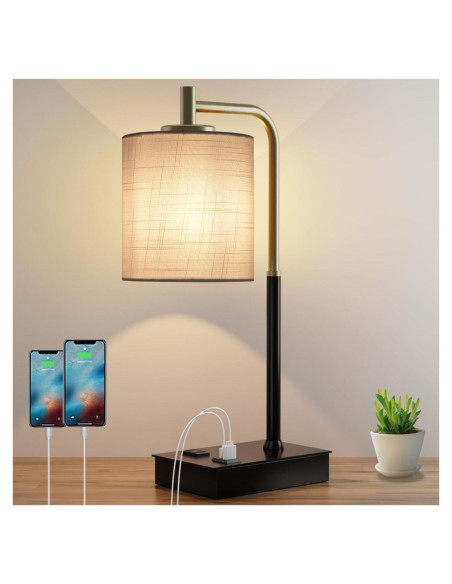 Lámpara de Mesa Táctil Mafeiyan con USB y 3 Niveles de Brillo