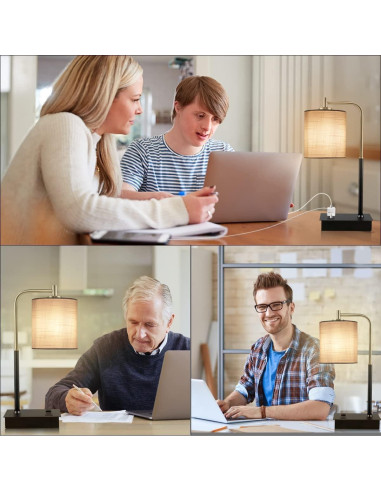Lámpara de Mesa Táctil Mafeiyan con USB y 3 Niveles de Brillo