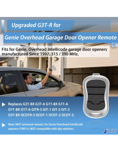 Control Remoto Genie G3T-R Mejorado 315/390 MHz - 1 Paquete 2