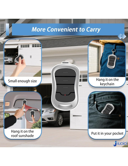 Control Remoto Genie G3T-R Mejorado 315/390 MHz - 1 Paquete