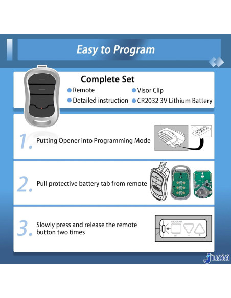 Control Remoto Genie G3T-R Mejorado 315/390 MHz - 1 Paquete