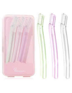 Afeitadora Facial para Mujeres Wanheart - 3 Recortadores de Cejas