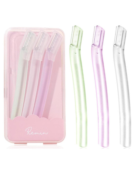 Afeitadora Facial para Mujeres Wanheart - 3 Recortadores de Cejas