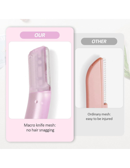 Afeitadora Facial para Mujeres Wanheart - 3 Recortadores de Cejas