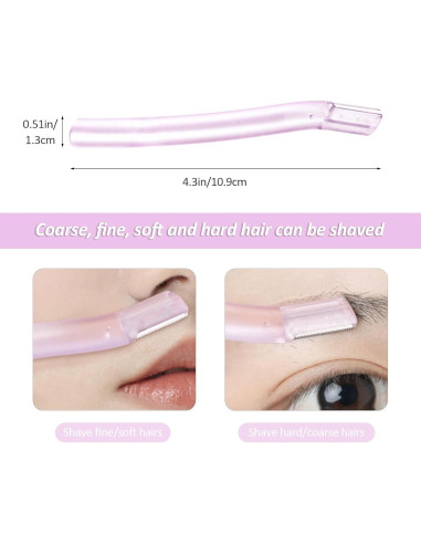 Afeitadora Facial para Mujeres Wanheart - 3 Recortadores de Cejas