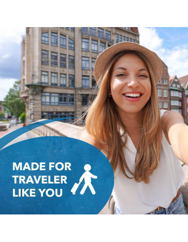 Adaptador de Enchufe de Viaje OREI Tipo E/F - 6 Piezas