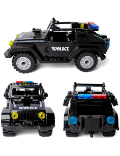 Juego de Bloques de Construcción Toysvill SUV Militar SWAT 12 PCS 2