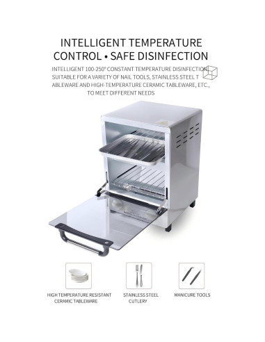 Esterilizador de Herramientas de Uñas Winb 12L Acero Inoxidable