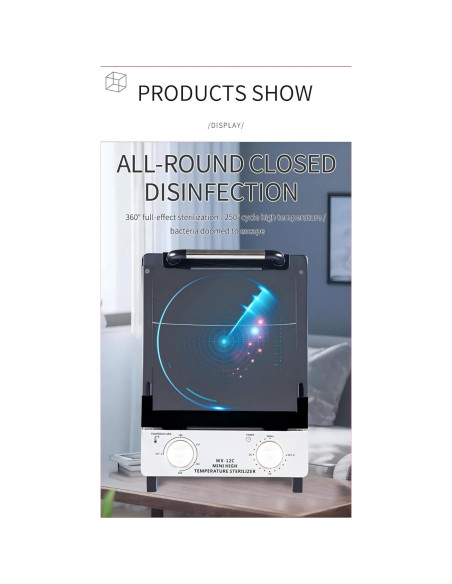 Esterilizador de Herramientas de Uñas Winb 12L Acero Inoxidable