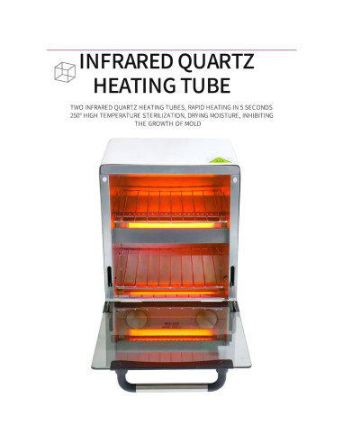 Esterilizador de Herramientas de Uñas Winb 12L Acero Inoxidable