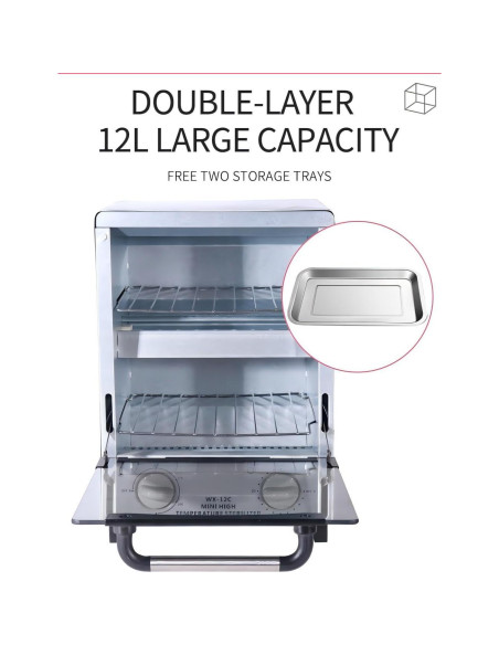 Esterilizador de Herramientas de Uñas Winb 12L Acero Inoxidable