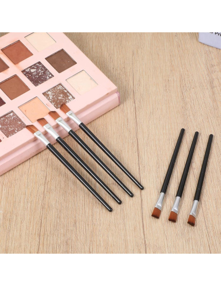 100 Brochas de Cejas Anguladas LXUEJIE 9.6cm para Maquillaje