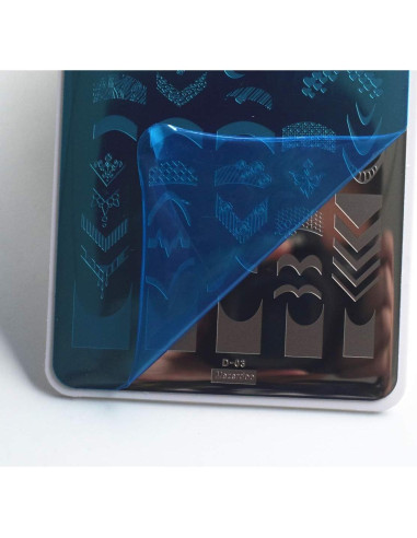 Kit de Placas de Estampado de Uñas Mezerdoo 2 Piezas 9.5x14.5cm