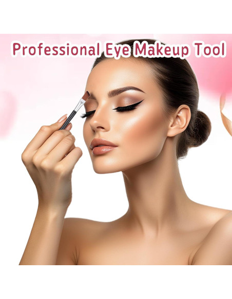 100 Brochas de Cejas Anguladas LXUEJIE 9.6cm para Maquillaje