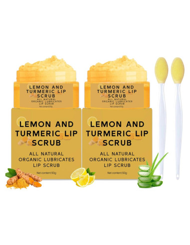 Exfoliante Labial de Limón y Cúrcuma MrCuvaryas 50g x2