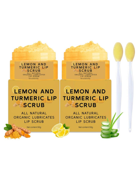 Exfoliante Labial de Limón y Cúrcuma MrCuvaryas 50g x2