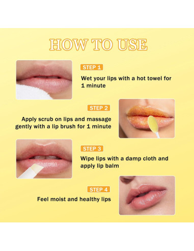 Exfoliante Labial de Limón y Cúrcuma MrCuvaryas 50g x2