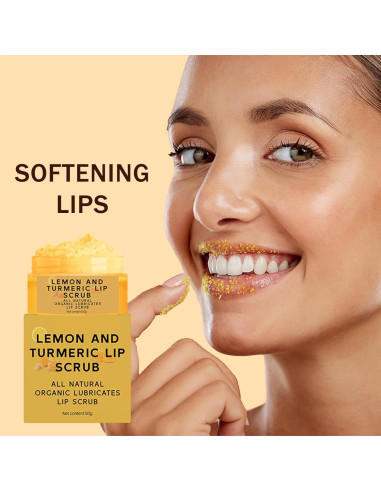 Exfoliante Labial de Limón y Cúrcuma MrCuvaryas 50g x2