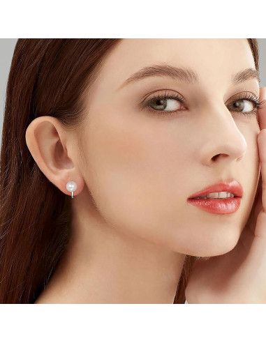Pendientes de Clip Hipoalergénicos Ritach Plata Circonita