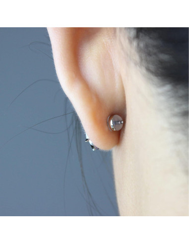 Tapones de goma transparente KMEOSCH para pendientes - 12 Pcs