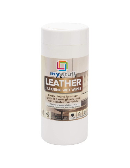 Toallitas de limpieza de cuero My Stuff - 40 unidades, aroma fresco