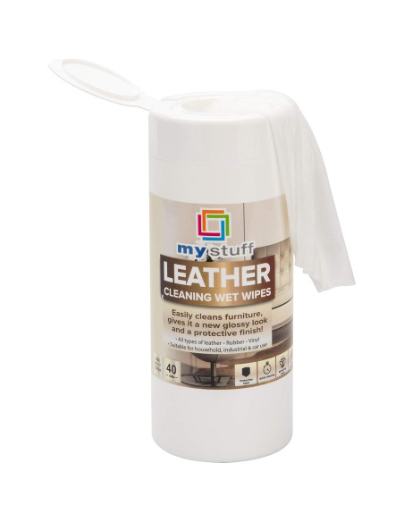 Toallitas de limpieza de cuero My Stuff - 40 unidades, aroma fresco