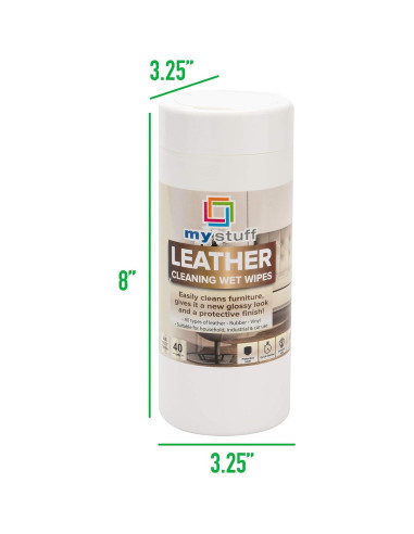 Toallitas de limpieza de cuero My Stuff - 40 unidades, aroma fresco
