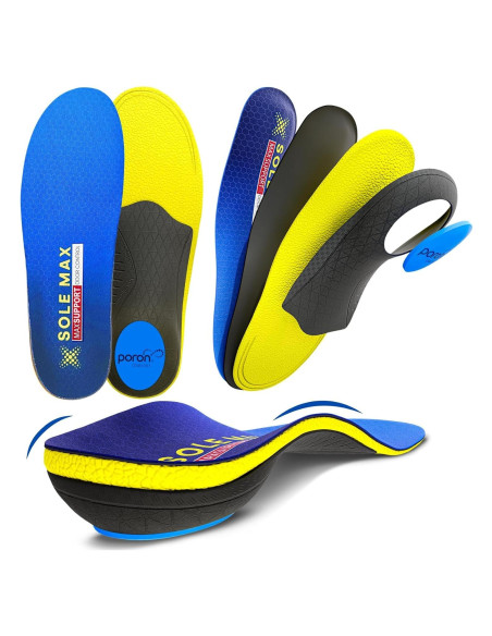 Plantillas ortopédicas SOLE MAX de carbón activado - Soporte 3D Plantillas ortopédicas SOLE MAX de carbón activado - Soporte 3D