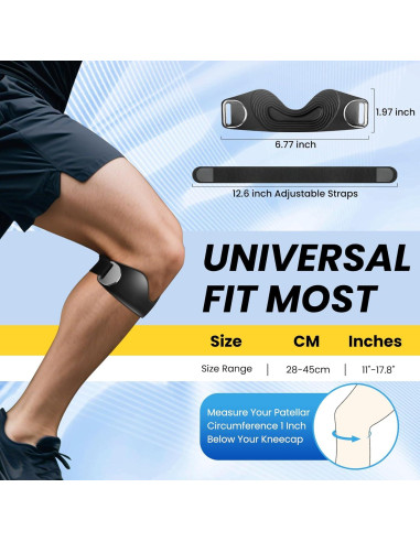 Faja de Soporte para Tendón Patelar TASZOOS - 2 Pcs Ajustable