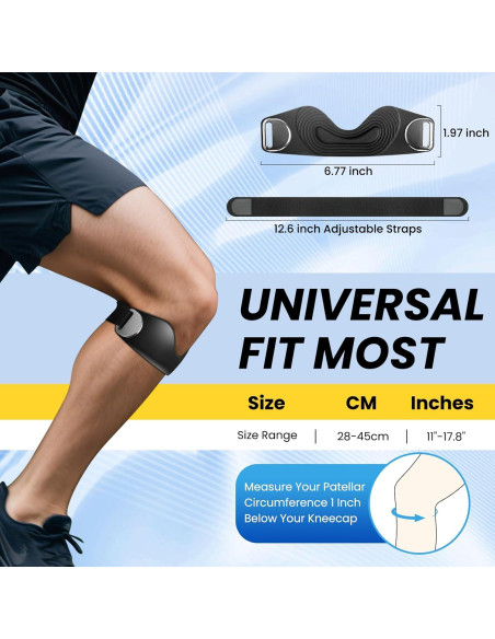 Faja de Soporte para Tendón Patelar TASZOOS - 2 Pcs Ajustable
