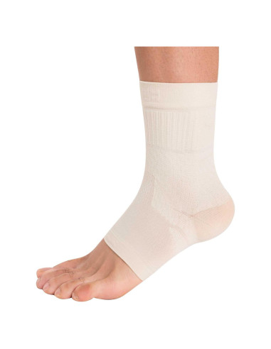 Soporte de Tobillo Zensah - Compresión para Esguinces - Beige