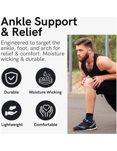 Soporte de Tobillo Zensah - Compresión para Esguinces - Beige