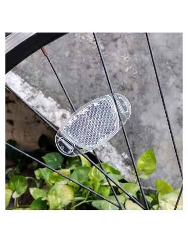 Reflectores de Rueda de Bicicleta MFC PRO 2 Piezas Blanco