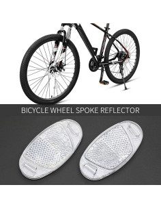 Reflectores de Rueda de Bicicleta MFC PRO 2 Piezas Blanco 2