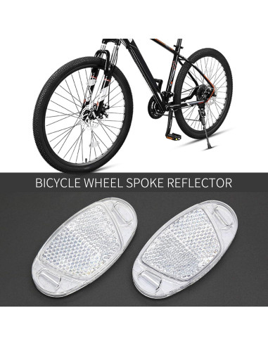 Reflectores de Rueda de Bicicleta MFC PRO 2 Piezas Blanco