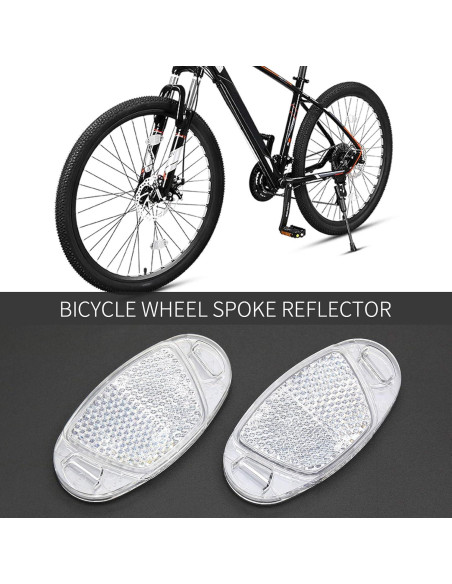 Reflectores de Rueda de Bicicleta MFC PRO 2 Piezas Blanco