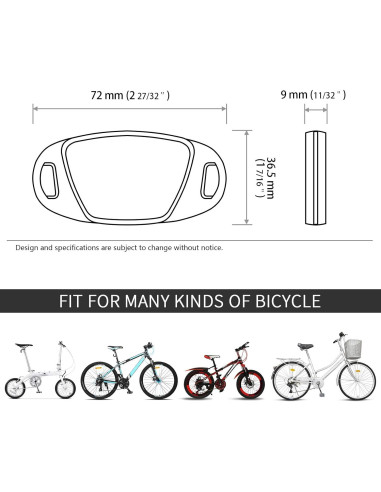 Reflectores de Rueda de Bicicleta MFC PRO 2 Piezas Blanco