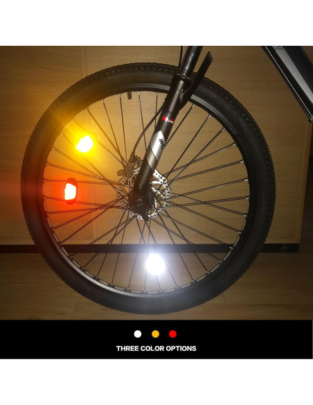 Reflectores de Rueda de Bicicleta MFC PRO 2 Piezas Blanco