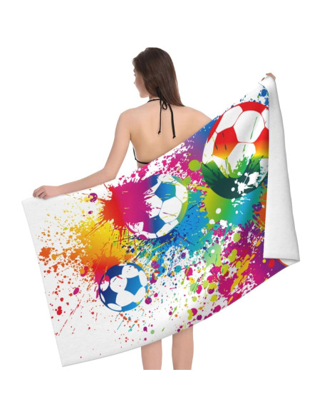 Toalla de Playa Grande VOOHDDY Microfibra Secado Rápido 132x81cm