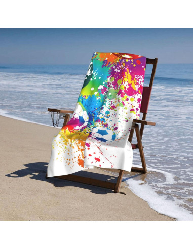 Toalla de Playa Grande VOOHDDY Microfibra Secado Rápido 132x81cm