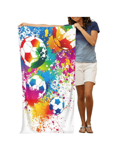 Toalla de Playa Grande VOOHDDY Microfibra Secado Rápido 132x81cm